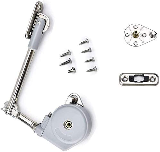 Toy Box Kitchen Dining Soft Close Heavy Duty Adjustable Zinc Alloy Nickel Plated Furniture Hinges with 40 Pounds Capacity