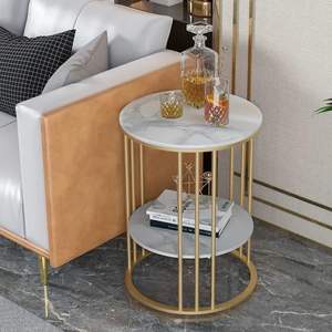 Modern Metal Coffee Table with Powder-Coated Steel <b>Frame</b> Heat-Resistant Surface and Spacious Design for Indoor or Outdoor Use - Product Image 5