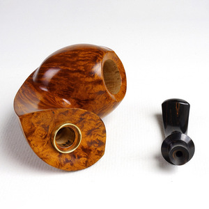 Muxiang Briar Wood Smoking Pipe Bent Type Handcrafted Tobacco Pipe For Men Gift - Product Image 4