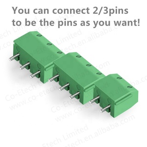 Conector de bloque de terminales de tornillo PCB, 5,08mm, KF301, 2P, 3 pines, enchufe - Product Image 6