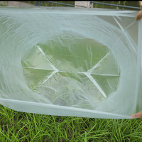 A1001A Sac en plastique transparent à fond carré, personnalisable, recyclable, résistant à l'humidité, sérigraphié, le plus vendu, pour écouteurs et projecteurs
