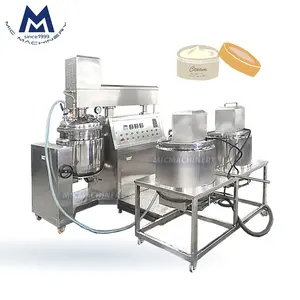 High Shear Vacuum Emulsifying Mixer Homogenizing Mixing Body Lotion Face Cosmetic Cream Making Machine