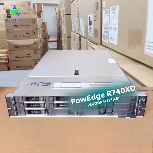 Refurbished/Used Dells EMC PowerEdge R740 R740XD 2U Rack Server with 8/12/16/24sff 2.5"/3.5" Chassis/Xeon 6240R Processors