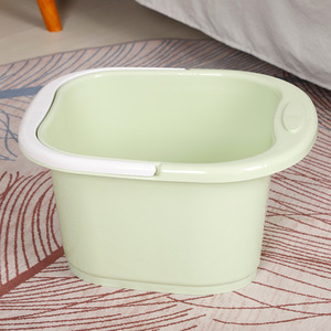 Baignoire portable pour les pieds en plastique 40x33x21cm avec roulettes pour trempage et massage des pieds, usage adulte - Product Image 2