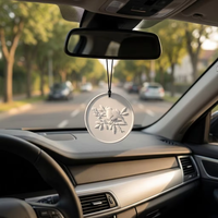Diffuseur d'air de voiture en pierre de gypse parfumée, forme personnalisée moderne, fleurs aromatiques pures, promotionnel, multifonctionnel, naturel, vente en gros