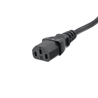 Cable de Alimentación con Conexión a Tierra de 3 Pines Estándar Argentino C13 IRAM 2073 H05VV-F 3G para Monitor de Computadora, TV, Impresora, Electrodomésticos