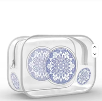 Sacs de toilette transparents durables et imperméables à logo personnalisé, grande capacité, impression populaire 2026, vente chaude, sacs de maquillage, sacs cadeaux