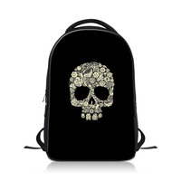 Sac à dos pour ordinateur portable unisexe de haute qualité à motif géométrique en polyester avec fermeture éclair, capacité de 20 à 39 L, personnalisation DIY