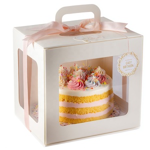 La migliore vendita di scatola da forno in PVC personalizzata scatola di panetteria in rilievo spugna foderata snack <span class=keywords><strong>per</strong></span> matrimoni compleanni materiali riciclati - Product Image 5