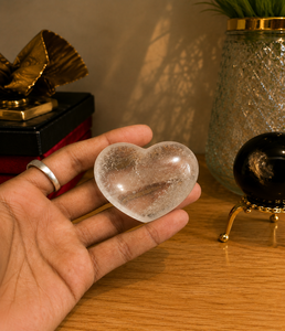 Cristal de Cuarzo Transparente Natural en Forma de Corazón, Piedra Decorativa para Exhibición en Sala de Estar, Adorno de Mesa de Oficina y Venta al por Mayor - Product Image 3