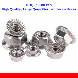 Mặ<span class=keywords><strong>t</strong></span> bích hạ<span class=keywords><strong>t</strong></span> 8 #-32 10 #-24 1/4-20 5/16-18 3/8-16 1/2-13 304 thép không gỉ răng cưa Hex Nut <span class=keywords><strong>t</strong></span>ấ<span class=keywords><strong>t</strong></span> cả kim loại chèn hình lục giác mặ<span class=keywords><strong>t</strong></span> bích NUT - Product Image 3