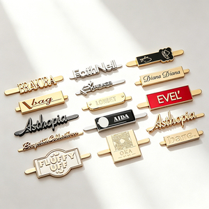 Étiquettes métalliques personnalisées en gros, plaquées noir, pour articles en cuir et jeans, faible MOQ, qualité supérieure, durables, fourniture directe usine - Product Image 2