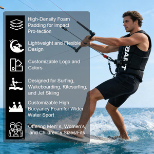 Chaleco de Impacto de Neopreno Personalizado, Chaleco Salvavidas para Moto Acuática, Equipo de Seguridad Marítima para Surf y Wakeboard - Product Image 2