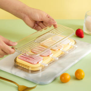G-4 Silicone Ice Cream <b>Molds</b> 4 Cavities Food Grade <b>Popsicle</b> <b>Mold</b> For Household Use - Product Image 2
