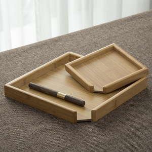 Caja <span class=keywords><strong>de</strong></span> Té Ecológica <span class=keywords><strong>de</strong></span> Bambú con Bandeja para Pastel, Cuchillo para Té, Aguja y Placa para Abrir Cajas, para Té Pu'er, Café y Espresso - Product Image 4
