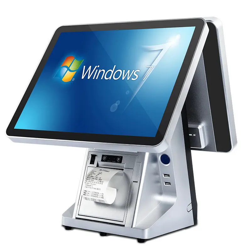 Windows 15.6" Dual Screen High End Price Cheap Billing Software Pos Machine