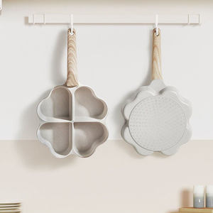 <span class=keywords><strong>Mini</strong></span> <span class=keywords><strong>poêle</strong></span> <span class=keywords><strong>à</strong></span> œufs moderne en métal <span class=keywords><strong>à</strong></span> 4 trous, antiadhésive, avec poignée en bois douce au toucher, durable, portable, compatible <span class=keywords><strong>induction</strong></span> et gaz, fond en fer, 1-2L - Product Image 6