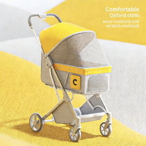 Nouvelle conception <span class=keywords><strong>de</strong></span> <span class=keywords><strong>voiture</strong></span> pour animaux <span class=keywords><strong>de</strong></span> compagnie JXB avec couverture <span class=keywords><strong>en</strong></span> maille, chariot pliable détachable pour animaux <span class=keywords><strong>de</strong></span> compagnie, poussette pour <span class=keywords><strong>chien</strong></span> - Product Image 3