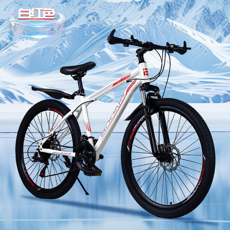 Black and blue spoked wheels