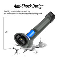 Henex Çok Satan 1D 2D Bluetooth Barkod Okuyucu Kablosuz QR Ucuz Özel Kablosuz Fiyat Lojistik Android Barkod Okuyucu