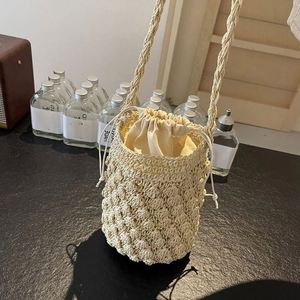 Acessórios meninas Kids Purses Sacos tecidos para senhoras Bolsa Mulher Cross Body Straw <span class=keywords><strong>Bag</strong></span> Base Knotted Mulheres - Product Image 6