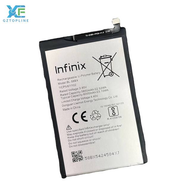 Factory Wholesale High Quality Original Mobile Phone Battery for Itel Infinix X650 Tecno