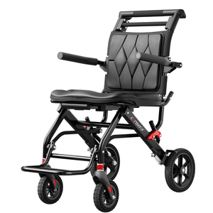 Sedia a Rotelle Manuale Cansera Modello 56-Nero in Acciaio/Lega di Alluminio per Uso Ospedaliero e Domestico Prezzo all'Ingrosso - Product Image 1