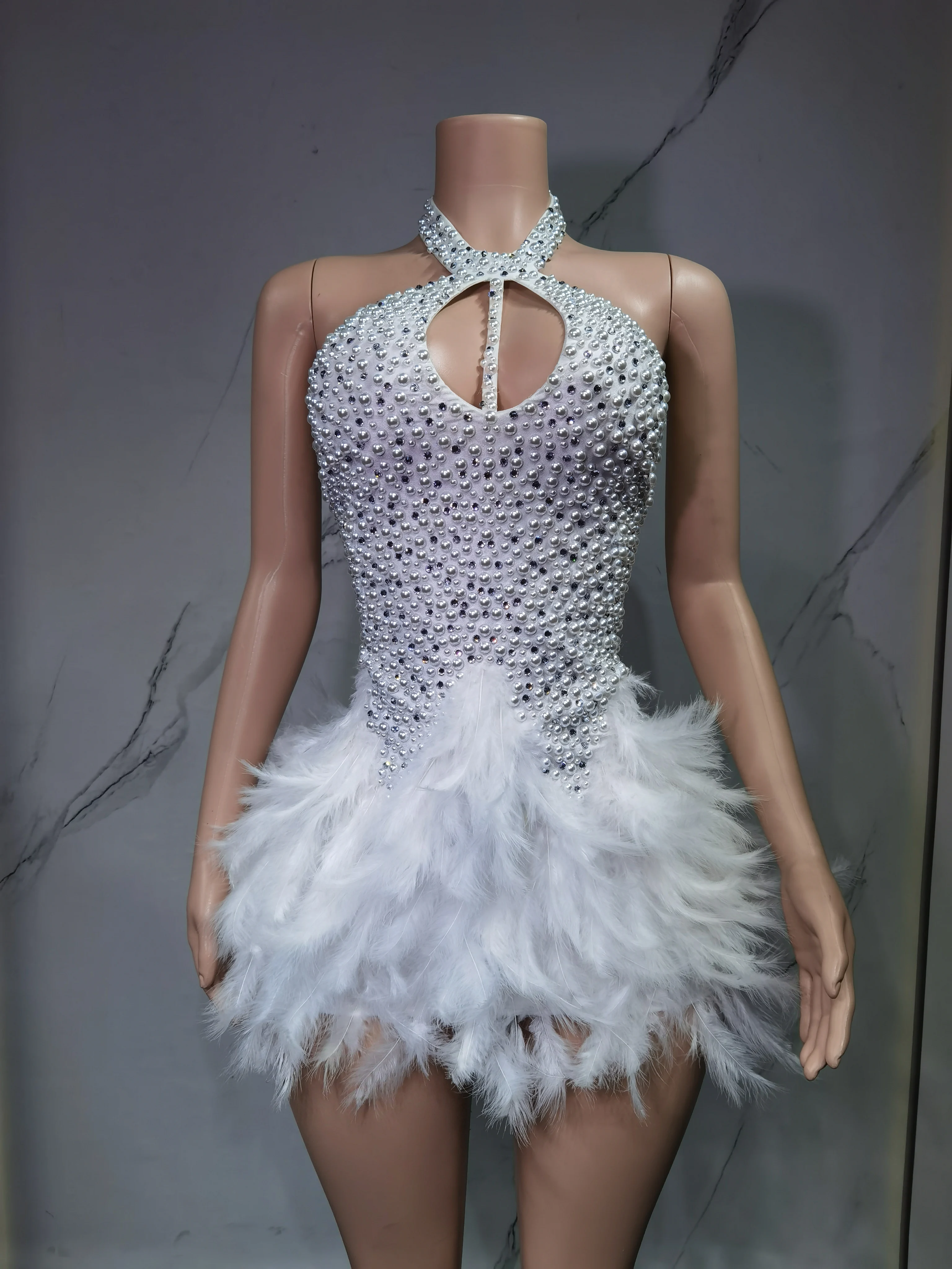 sachin and babi light blue dress White Feather Dresses main image 0