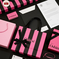 Logo personnalisé biodégradable rose ondulé Mailer carton emballage en papier boîte postale d'expédition postale pour cosmétique