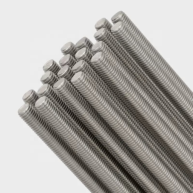 Wholesale Stock 304 Stainless Steel 1 Meter Full Thread 1000mm Long All Threaded Bar Rod M3 M4 M5 M6 M8 M10 M12 M16 M20