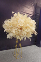 Boule de fleurs artificielles en soie personnalisable pour centre de table de mariage ou événementiel, décorative OEM