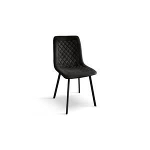 Arianna <b>Chair</b> <b>Set</b> <b>Of</b> <b>4</b> Black Velvet Metal Legs Indoor <b>Dining</b> <b>Chair</b> - Product Image 1