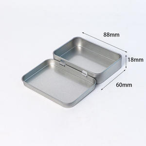 Estuches <span class=keywords><strong>de</strong></span> hojalata rectangulares Marca Bloom ecológica Reciclable Metal USB Flash Drive Case Gua Sha Board Nail Clipper Case - Product Image 3