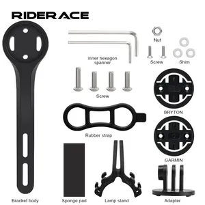 Support de compteur de vélo RIDERACE pour Garmin Edge Series GOPRO, support de chronomètre GPS en nylon, sangle en caoutchouc, compteur de vitesse pour le cyclisme - Product Image 1