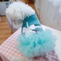Luxueux ours en peluche chiot vêtements Floral perle dentelle Tweed jupe rouge à lèvres laine jupe gris étoile en mousseline de soie jupe mignon fait Polyester