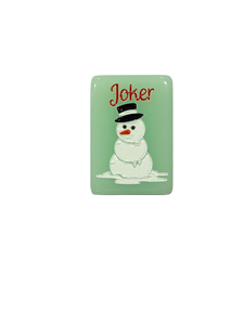 Juego de Mahjong Americano de Lujo Moderno para Navidad, 160 Piezas de Acrílico Verde Menta de 1.43 Pulgadas, Diseño Festivo de Copo de Nieve - Product Image 2