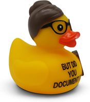 Canard en caoutchouc amusant, cadeau hilarant et décoratif pour salle de bain/bureau, objet de collection original avec citation sarcastique, excellent cadeau pour