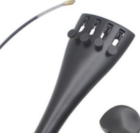 4/4 Cello 3 Piece Aluminum Tailpiece Nylon Tailgut 4 Ebony Tuning Pegs Violin Accessories