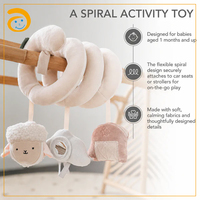 Jouet suspendu en spirale sensorielle pour bébé, peluche à enrouler autour de la poussette, du berceau ou du siège auto, hochet en peluche douce, cadeau pour nourrisson et nouveau-né