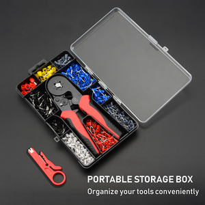 Саморегулируемый набор инструментов для обжима проводов с 1200 шт. зажимными клеммами, Обжимной комплект, плоскогубцы для зачистки проводов, многофункциональный инструмент - Product Image 6