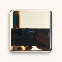 Interruptor de Pared Táctil Inteligente WiFi para la UE y el Reino Unido, 1/2/3/4 Botones, Marco Metálico, Control por Voz, Compatible con Alexa y Google Home