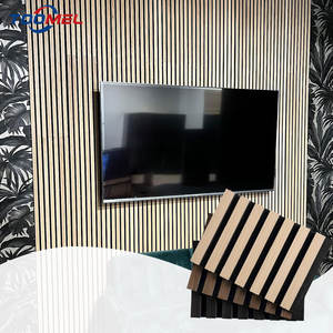 2800mm * 600mm ahşap Slat iç dekorasyon için akustik <span class=keywords><strong>Panel</strong></span> ev duvar dekor için yüksek kalite Akupanel - Product Image 2