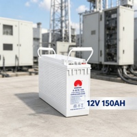 Batterie solaire VRLA 12V AGM 200A 150A à décharge profonde, à borne frontale, pour système d'alimentation solaire UPS, fournie directement par l'usine
