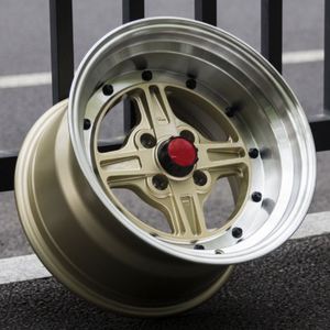 Rueda de Aleación para Auto de Carreras, 15X8.0 Pulgadas y 15X9.0 Pulgadas, PCD 4/100, Nueva, para Camioneta, Remolque, Cámper, Hecha de Aluminio - Product Image 1