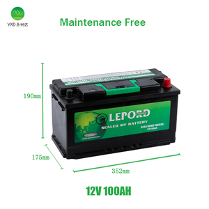 スーパープロスタートカーバッテリー韓国<span class=keywords><strong>12V</strong></span> DIN100 60038100ahアンペアカーバッテリー鉛酸メンテナンスフリードイツカーバッテリー - Product Image 2