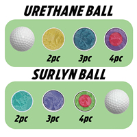 Bola Golf grosir kustom dengan cetakan LOGO khusus untuk turnamen Golf