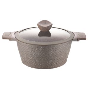 Marble Color <strong>Fish</strong> Scale Pattern Casserole with Silicone Lid Soup &amp; Stock <strong>Pots</strong> with Induction Bottom - Product Image 1