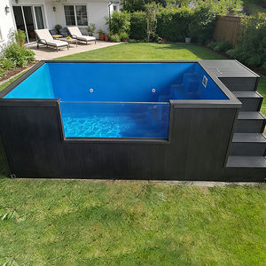 สระว่ายน้ำไฟเบอร์กลาสแบบตั้งพื้นสั่งทำจากโรงงาน ขนาดเล็ก 20 ฟุต สระหรูหราสำหรับสวน - Product Image 1