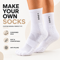Chaussettes de sport en coton mi-mollet personnalisées, douces, respirantes, en tricot, pour le fitness, l'entraînement, les sports de plein air, chaussettes en tissu éponge