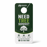 Impression personnalisée de prospectus de porte pour la promotion des services d'arboriculture, matériel marketing et publicité de quartier pour arboristes